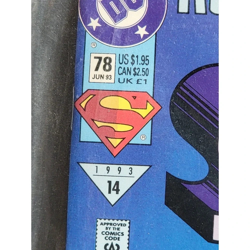 Superman #78 DC Comics The Man of Tomorrow is Back  1993